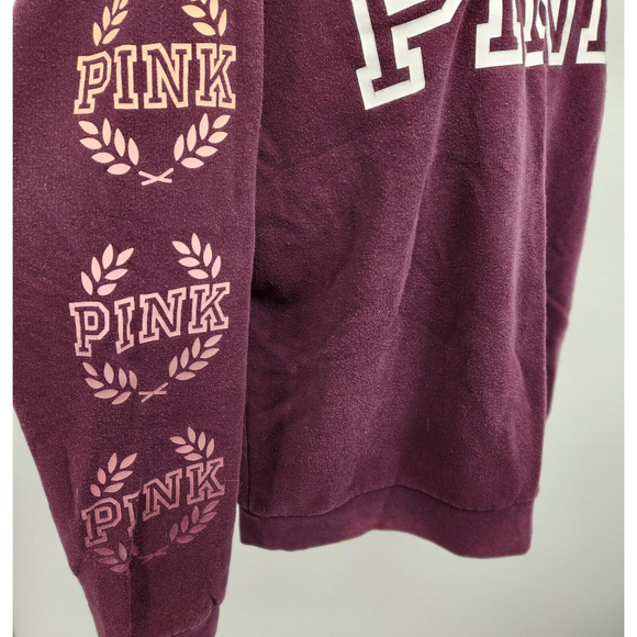 PINK VS Sweatshirt Women's Size Medium Purple Oversized Pullover - Picture 5 of 7
